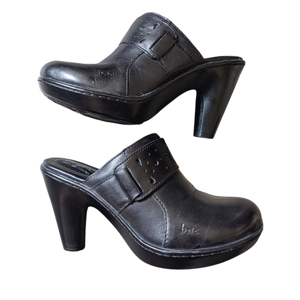 Born Y2K Boho Hippie Whimsigoth Natural Laser Cutout Leather Mule Clogs